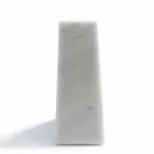 Bookenda modernă din marmură albă de Carrara realizată în Italia - Tria Viadurini