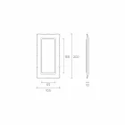 Oglindă de podea / perete Fiam Italia Dorian 202x105cm fabricată în Italia Viadurini