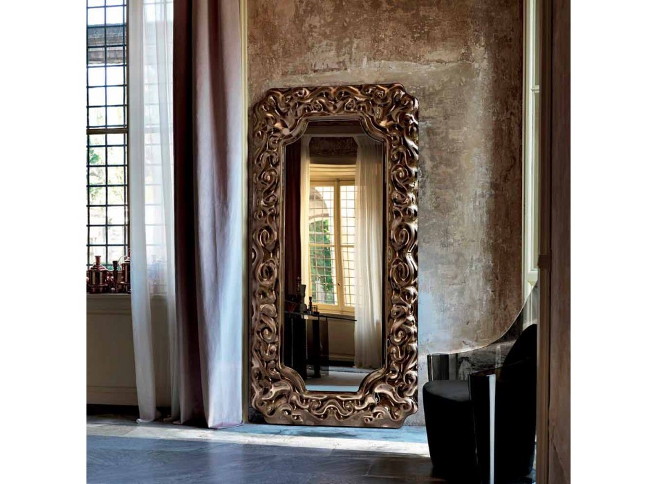 Fiam Veblèn Oglindă de perete cu design nou baroc fabricată în Italia Viadurini