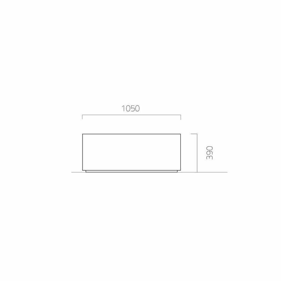 Mașină de grădinărit cu design rotund / dreptunghiular din oțel Made in Italy - Philly Viadurini