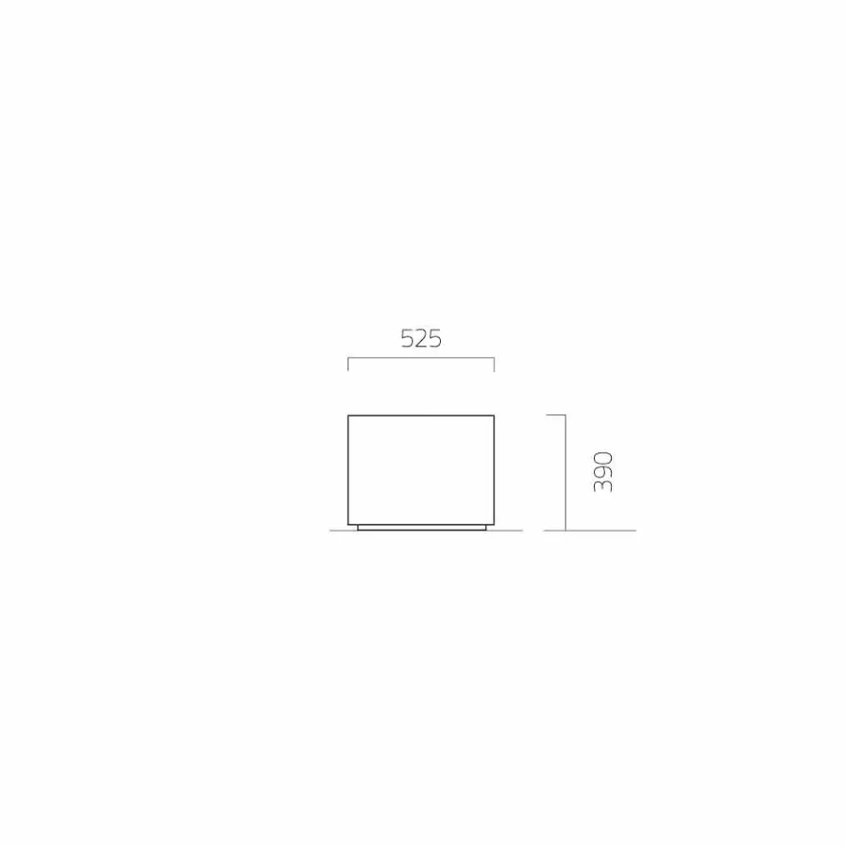 Mașină de grădinărit cu design rotund / dreptunghiular din oțel Made in Italy - Philly Viadurini