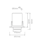 Plafoniera Led Ajustabila Fotoproiector din Aluminiu 4 Piese - Etrusca Viadurini