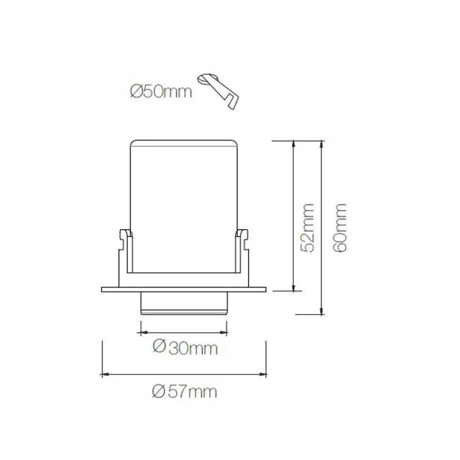 Plafoniera Led Ajustabila Fotoproiector din Aluminiu 4 Piese - Etrusca Viadurini