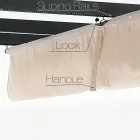 Foișor din aluminiu vopsit cu pulbere epoxidică și pânză glisantă - Manger Viadurini