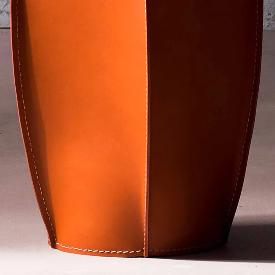 Proiectare cutie din piele regenerată Poligiono, fabricată în Italia Viadurini