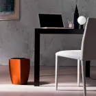 Proiectare cutie din piele regenerată Poligiono, fabricată în Italia Viadurini