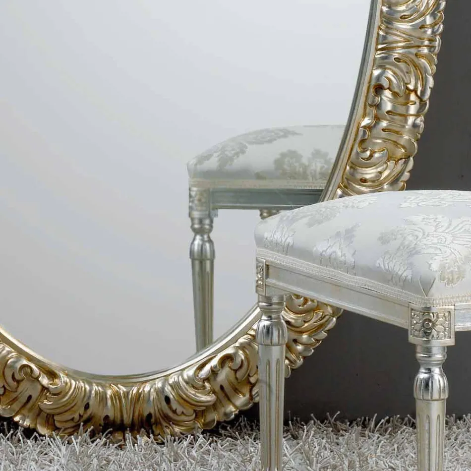 Oglindă ovală mare de podea / perete de viață, 114x190 cm Viadurini