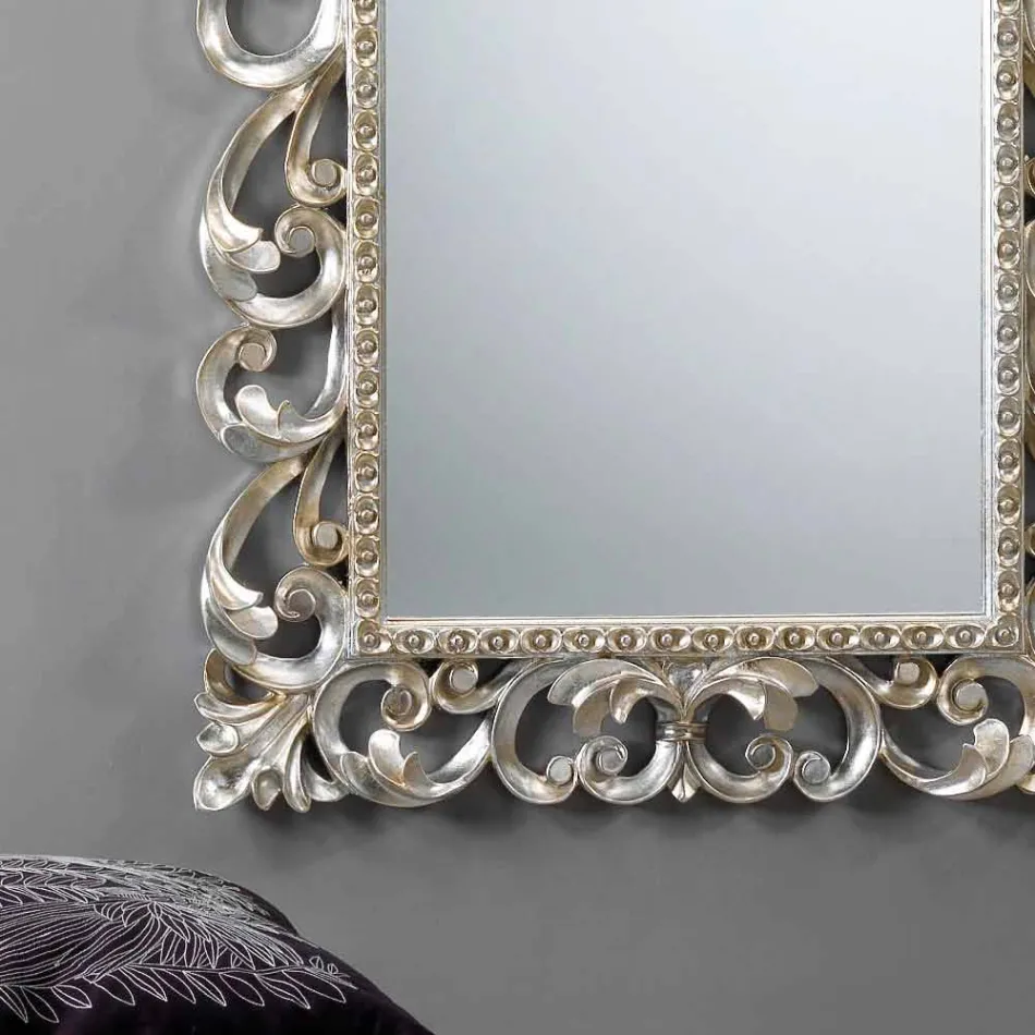 Oglinda mare de perete vertical cu rama decorate Paris Viadurini