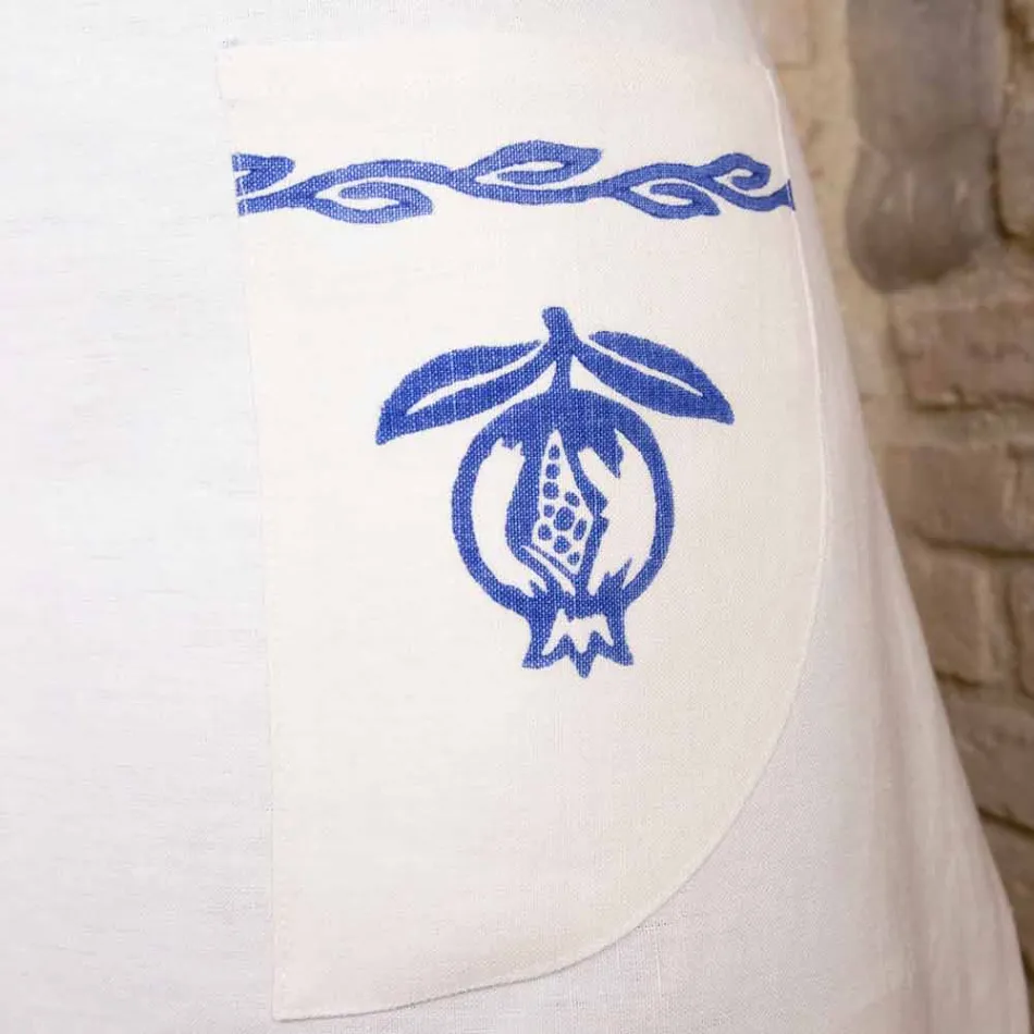 Șorț de lână meșteșugă italiană manuală O piesă - mărci Viadurini