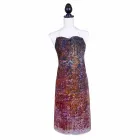 Șorț artizanal italian în bumbac cu imprimeu manual - mărci Viadurini