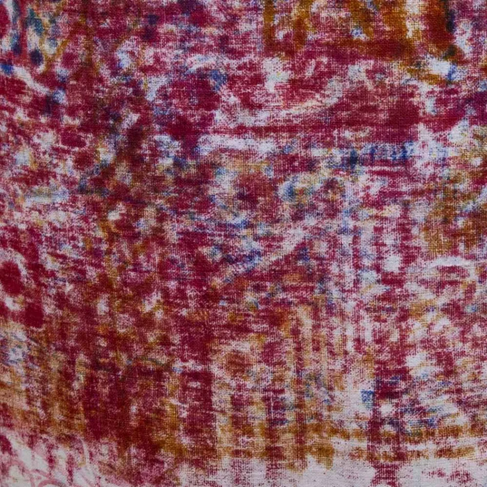 Șorț artizanal italian în bumbac cu imprimeu manual - mărci Viadurini