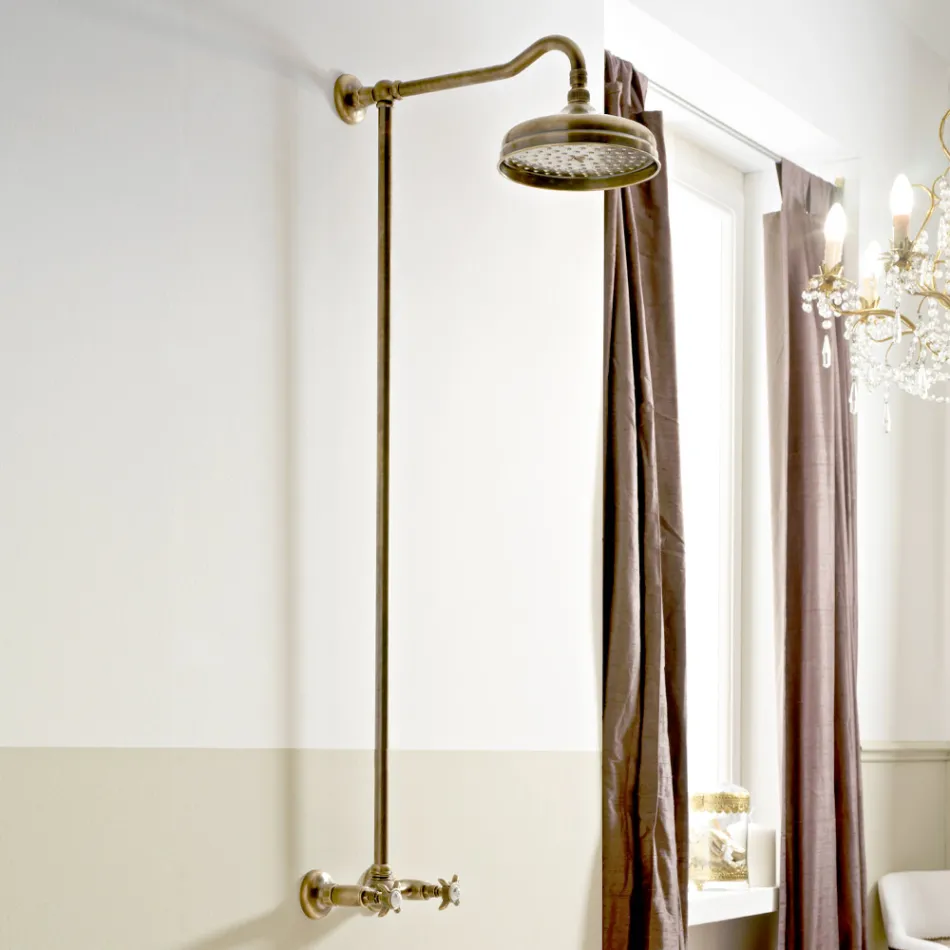 Grup de duș din alamă lucrată manual în stil clasic - Miriano Viadurini