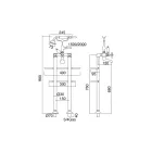 Vintage Design Brass Floor Standing Bathtub Group Made in Italy - Katerina Viadurini