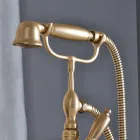 Unitate de cadă pe podea cu duș de mână și furtun flexibil Made in Italy - Milano Viadurini