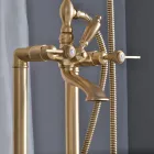 Unitate de cadă pe podea cu duș de mână și furtun flexibil Made in Italy - Milano Viadurini