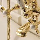 Grup pentru cadă din alamă în stil vintage fabricat în Italia - Katerina Viadurini