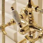 Grup pentru cadă din alamă în stil vintage fabricat în Italia - Katerina Viadurini