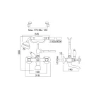 Grup pentru cadă din alamă în stil vintage fabricat în Italia - Katerina Viadurini