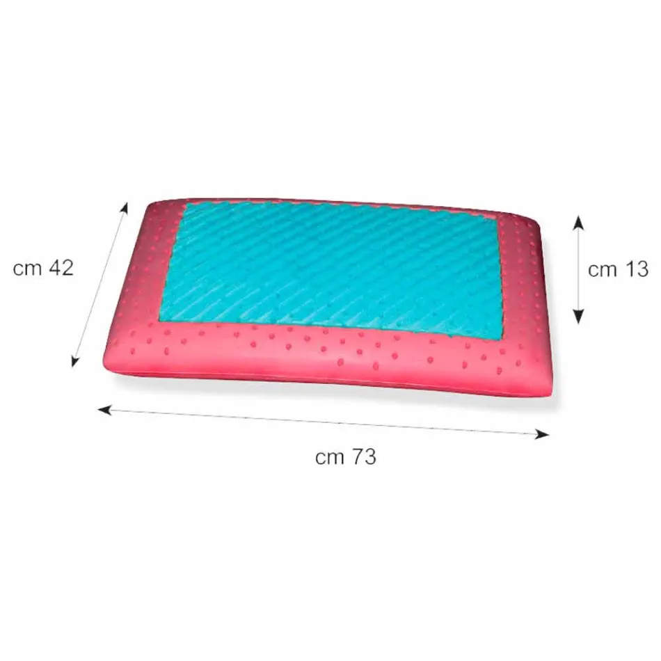 Pernă în Memory Ginseng și Memory AirSense 13 cm înălțime Made in Italy - Metz Viadurini