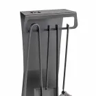 Set de 4 scule pentru șemineu din oțel Made in Italy - Chandler Viadurini