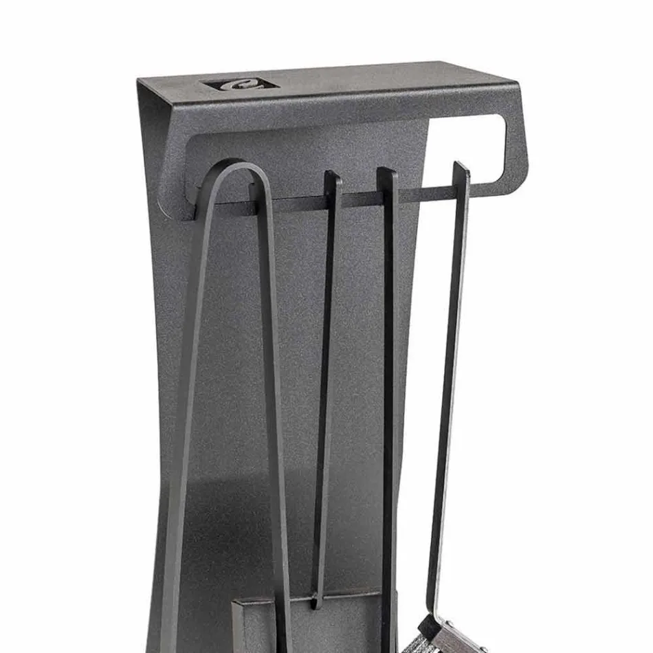 Set de 4 scule pentru șemineu din oțel Made in Italy - Chandler Viadurini