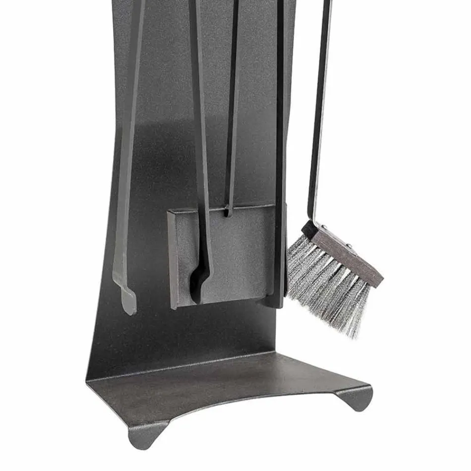 Set de 4 scule pentru șemineu din oțel Made in Italy - Chandler Viadurini