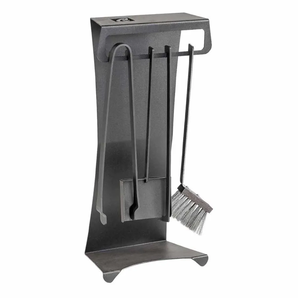 Set de 4 scule pentru șemineu din oțel Made in Italy - Chandler Viadurini