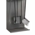 Set de 4 unelte din oțel negru pentru șemineu Made in Italy - Rachel Viadurini