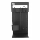 Set de instrumente de design pentru șemineu din oțel negru fabricat în Italia - Ostro Viadurini