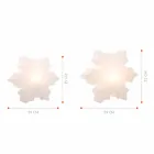 Lampă cu LED, Solar sau E27 Crystal Design pentru interior sau exterior - Nevestar Viadurini