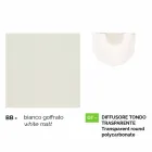 Lampă albă de perete din aluminiu din Italia, Anusca Viadurini