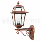 Kristel, o lampă de perete de grădină din aluminiu fabricată în Italia Viadurini