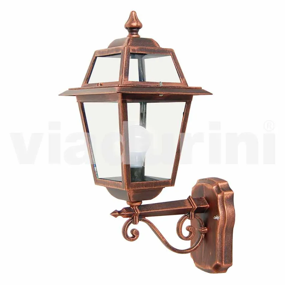 Kristel, o lampă de perete de grădină din aluminiu fabricată în Italia Viadurini