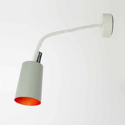 Lampa de perete de design In-es.artdesign Vopsea cu ciment vopsit Viadurini