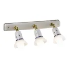 Lampa de Perete 2 sau 3 Spoturi Alama si Ceramica Pictata Manual - Savona Viadurini
