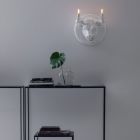 Aplica de Perete cu 2 Lumini in Design Ceramic In Forma Taurului - Marrena Viadurini