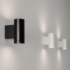 Aplica de exterior de design din aluminiu alb sau negru - Leopida Viadurini