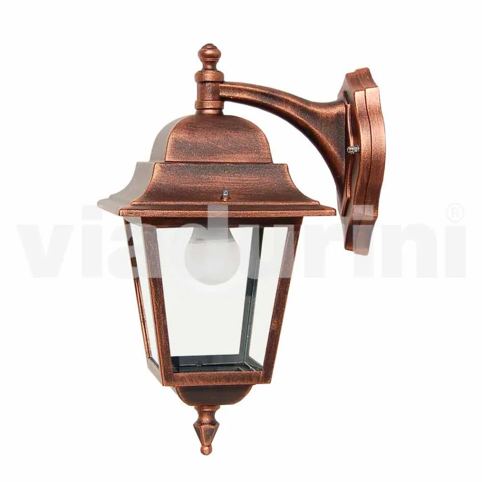 Aluminiu lampă de perete de gradina făcute în Italia, Aquilina Viadurini