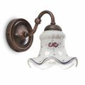 Lampa de perete din ceramica decorate rustic Ferroluce Chieti