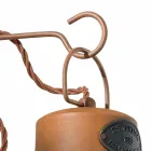 Lampa de perete din ceramica si fier rugina Desiree Ferroluce Viadurini