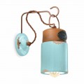 Lampa de perete din ceramica si fier rugina Desiree Ferroluce