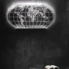 Aplică Planisphere din Cristal Acrilic Gravat Laser - Rihanna Viadurini