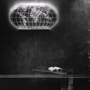 Aplică Planisphere din Cristal Acrilic Gravat Laser - Rihanna