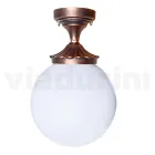 Plafoniera din acril si aluminiu negru Made in Italy - Trovanero Viadurini