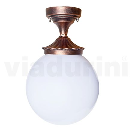 Plafoniera din acril si aluminiu negru Made in Italy - Trovanero Viadurini