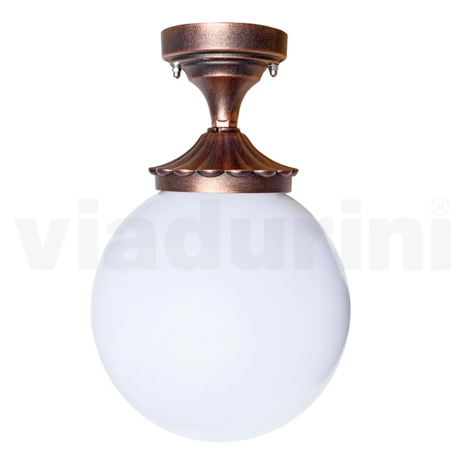 Plafoniera din acril si aluminiu negru Made in Italy - Trovanero Viadurini