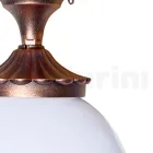 Plafoniera din acril si aluminiu negru Made in Italy - Trovanero Viadurini