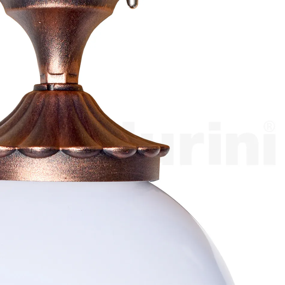 Plafoniera din acril si aluminiu negru Made in Italy - Trovanero Viadurini