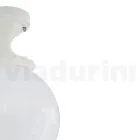 Plafoniera din Acril Opal si Structura Aluminiu Alb - Trovabianco Viadurini