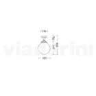 Plafoniera din Acril Opal si Structura Aluminiu Alb - Trovabianco Viadurini